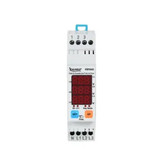 Rel� de prote��o de sequ�ncia de fase ajust�vel digital - KRPSA53 - 220V 50/60 HZ  - Kayama