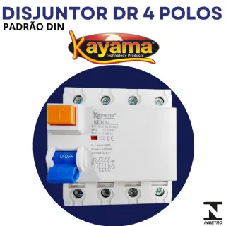 Disjuntor DR Diferencial Residual 4P  16A - KAYAMA
