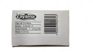Jogo de contato contator CJX2 - 6511C- KAYAMA