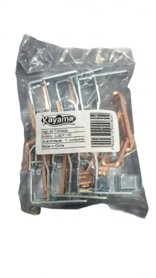 Jogo de contato contator CJX2 - F115C- KAYAMA