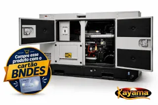 Gerador de Energia El�trica � Diesel 105 KVA Trif�sico Kayama Cabinado Autom�tico