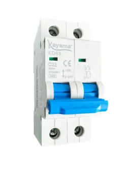 Mini-disjuntor DIN Bipolar Curva C -  80A