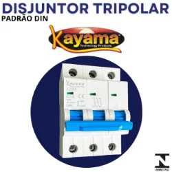 Mini-disjuntor DIN Bipolar Curva C -  80A