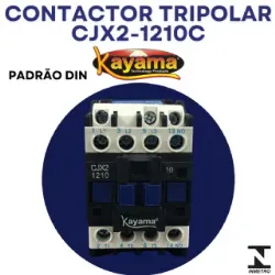Contator Tripolar CJX2-1210C - 220V- 50/60 HZ - KAYAMA