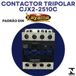 contator Tripolar CJX2-2510C - 220V- 50/60 HZ - KAYAMA