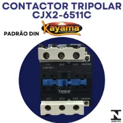 contator Tripolar CJX2-8011C - 220V- 50/60 HZ - KAYAMA