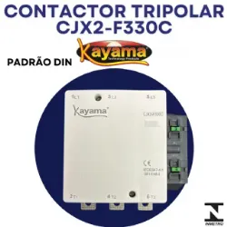 contator Tripolar CJX2-F330C - 220V- 50/60 HZ - KAYAMA