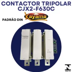 contator Tripolar CJX2-F630C - 220V- 50/60 HZ - KAYAMA