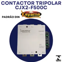 contator Tripolar CJX2-F500C - 220V- 50/60 HZ - KAYAMA