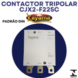 contator Tripolar CJX2-F225C - 220V- 50/60 HZ - KAYAMA