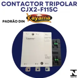 contator Tripolar CJX2-F115C - 220V- 50/60 HZ - KAYAMA