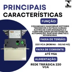 contator Tripolar CJX2-F115C - 220V- 50/60 HZ - KAYAMA