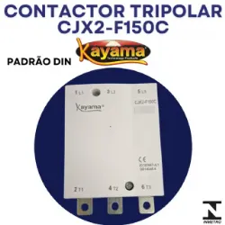 contator Tripolar CJX2-F150C - 220V- 50/60 HZ - KAYAMA