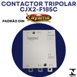 contator Tripolar CJX2-F185C - 220V- 50/60 HZ - KAYAMA