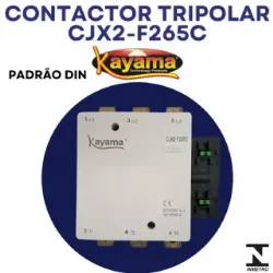 contator Tripolar CJX2-F265C - 220V- 50/60 HZ - KAYAMA