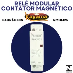 Rel� Modular Contator Magn�tico 2 P�los RMCM25 - Kayama