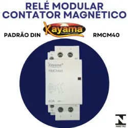 Rel� Modular Contator Magn�tico 2 P�los RMCM40 - Kayama