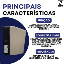 Chave de Partida Direta Trif�sica  1,5 CV - 220 V - 50/60 HZ - KAYAMA