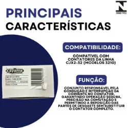 Jogo de contato contator CJX2 - 3210B- KAYAMA