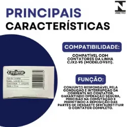 Jogo de contato contator CJX2 - 9511B- KAYAMA