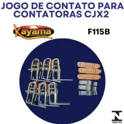 Jogo de contato contator CJX2 - F115B- KAYAMA