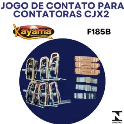 Jogo de contato contator CJX2 - F185B- KAYAMA
