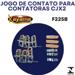 Jogo de contato contator CJX2 - F225B- KAYAMA