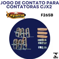 Jogo de contato contator CJX2 - F265B- KAYAMA