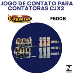 Jogo de contato contator CJX2 - F500B- KAYAMA