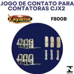 Jogo de contato contator CJX2 - F800B- KAYAMA