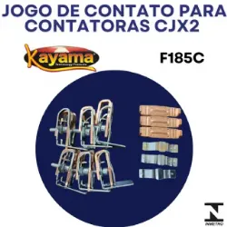 Jogo de contato contator CJX2 - F185C- KAYAMA