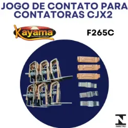 Jogo de contato contator CJX2 - F265C- KAYAMA