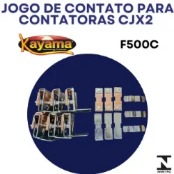 Jogo de contato contator CJX2 - F500C- KAYAMA