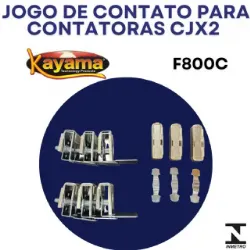 Jogo de contato contator CJX2 - F800C- KAYAMA