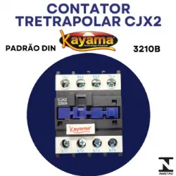 contator Tetrapolar CJX2-3210B - 220V- 50/60 HZ - KAYAMA