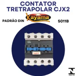 contator Tetrapolar CJX2-5011B - 220V- 50/60 HZ - KAYAMA