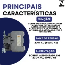 contator Tetrapolar CJX2-9511B - 220V- 50/60 HZ - KAYAMA