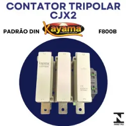 contator Tripolar CJX2-F800B - 220V- 50/60 HZ - KAYAMA