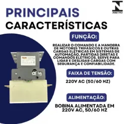 contator Tripolar CJX2-F330B -220V- 50/60 HZ - KAYAMA
