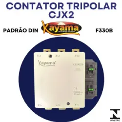 contator Tripolar CJX2-F330B -220V- 50/60 HZ - KAYAMA