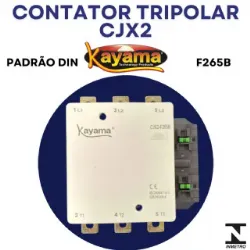 contator Tripolar CJX2-F265B - 220V- 50/60 HZ - KAYAMA