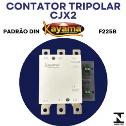 contator Tripolar CJX2-F225B - 220V- 50/60 HZ - KAYAMA