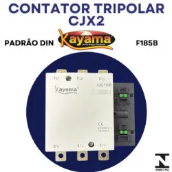 contator Tripolar CJX2-F185B - 220V- 50/60 HZ - KAYAMA