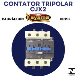 contator Tripolar CJX2-8011B - 220V- 50/60 HZ - KAYAMA