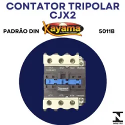 contator Tripolar CJX2-5011B - 220V- 50/60 HZ - KAYAMA