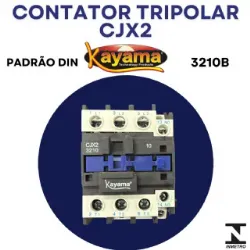 contator Tripolar CJX2-3210B - 220V- 50/60 HZ - KAYAMA