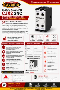 Bloco Auxiliar CJX2  2NC - KAYAMA